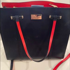 Kate Spade Navy/Red Shoulder or Tote Bag